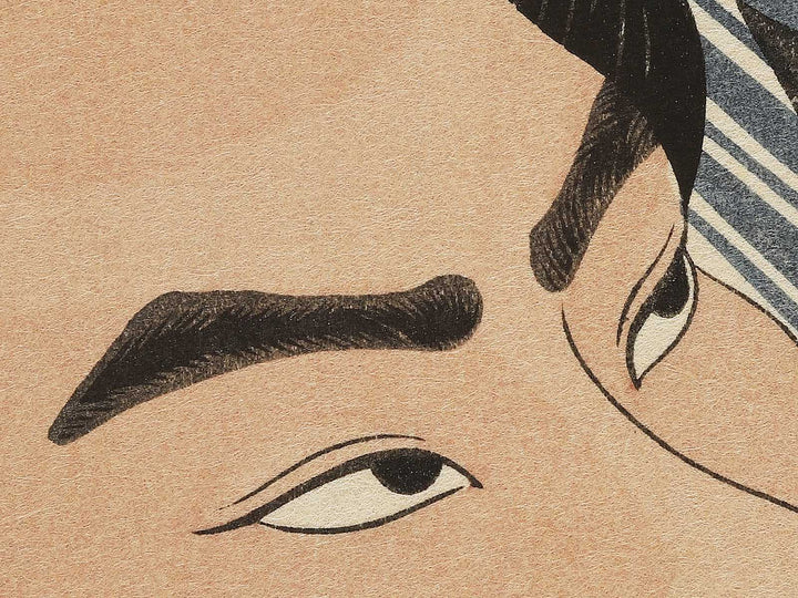 Kitanoumi Chiyonofuji from the series Nishiki-e of the Grand Sumo Tournament in Modern Times by Kinoshita Daimon, (Large print size) / BJ355-845