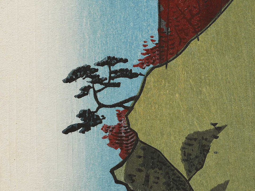 Yoro Waterfall  from the series Famous Views of the Sixty-odd Provinces by Utagawa Hiroshige, (Large print size) / BJ324-758