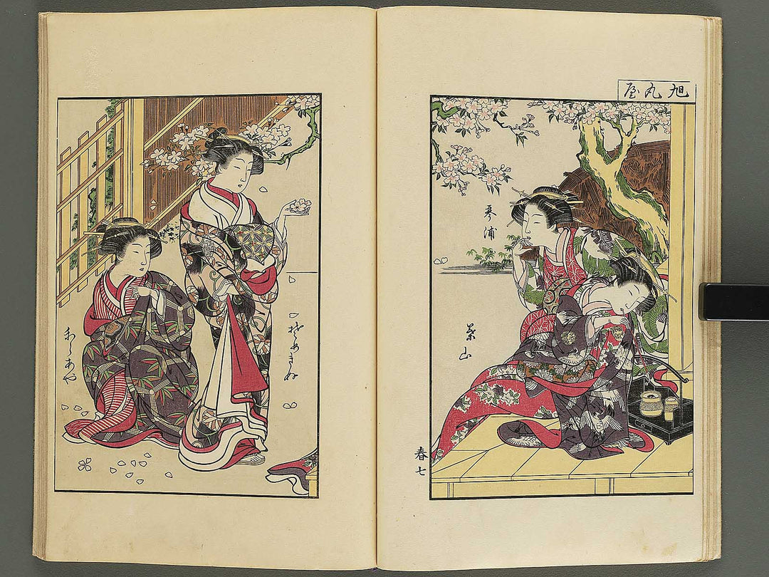 Seiro bijin awase sugata kagami Haru natsu by Kitao Shigemasa / BJ344-687