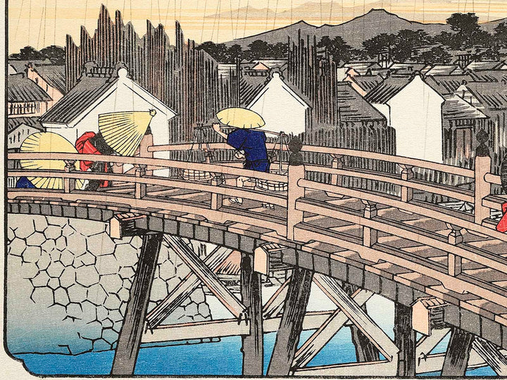 Nihonbashi no hakuu from the series Toto meisho by Utagawa Hiroshige, (Large print size) / BJ342-664