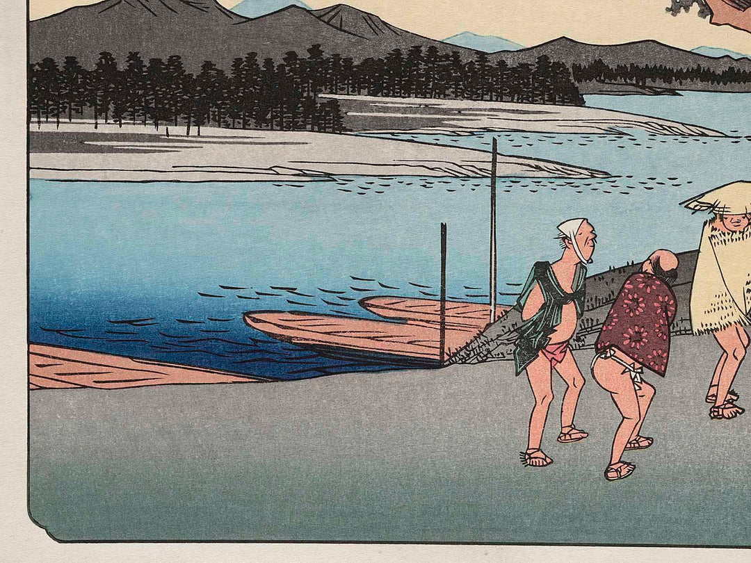 Shionata from the series The Sixty-nine Stations of the Kiso Kaido by Utagawa Hiroshige, (Large print size) / BJ206-738