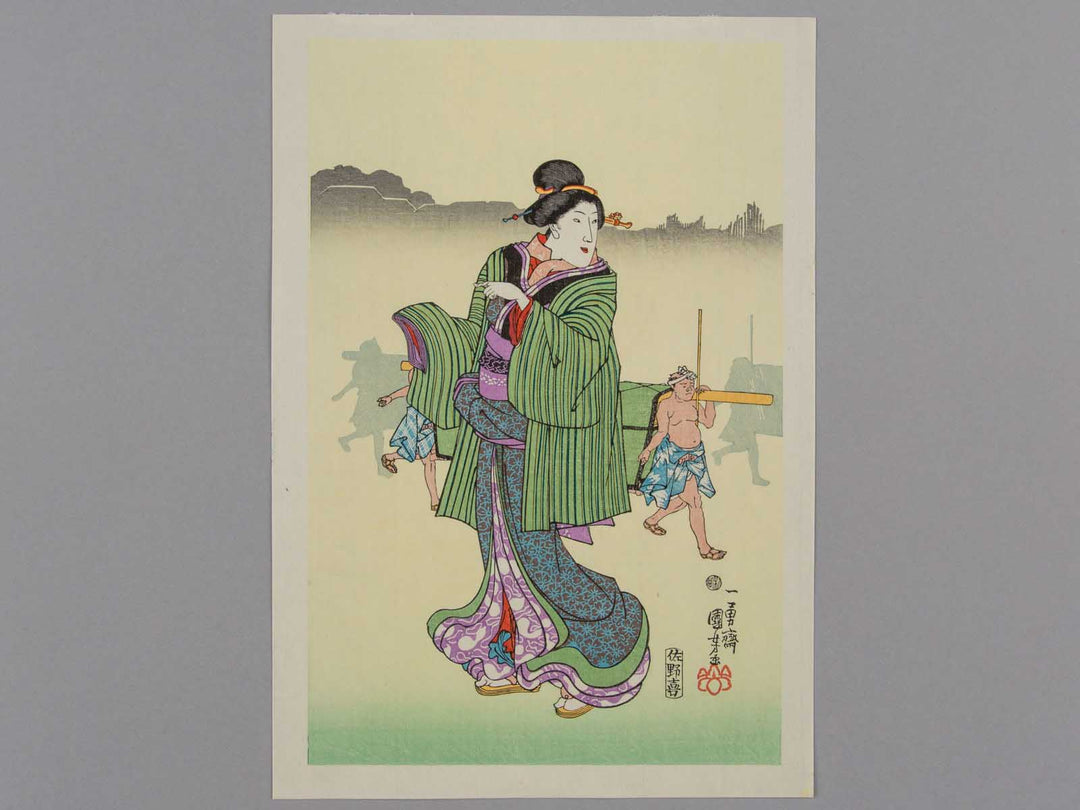 Komagata no asagiri by Utagawa Kuniyoshi, (Small print size) / BJ225-939