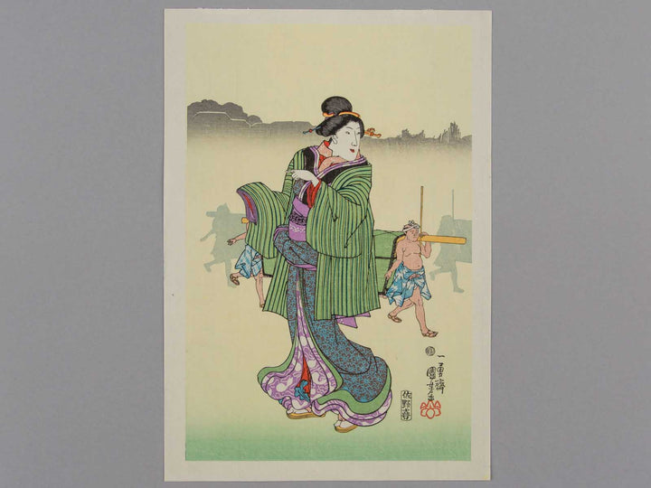 Komagata no asagiri by Utagawa Kuniyoshi, (Small print size) / BJ225-939