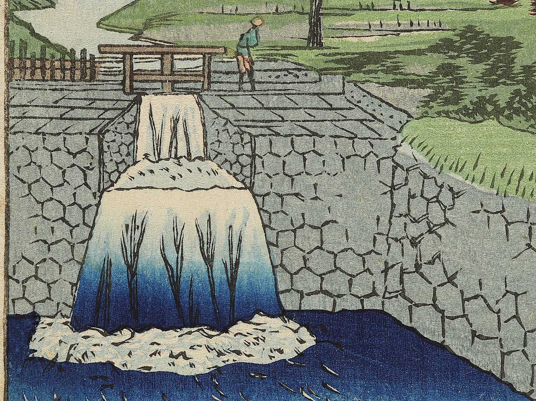 Sekiguchi mejiro fudo from the series Tokyo 48 famous places by Shosai Ikkei / BJ325-304