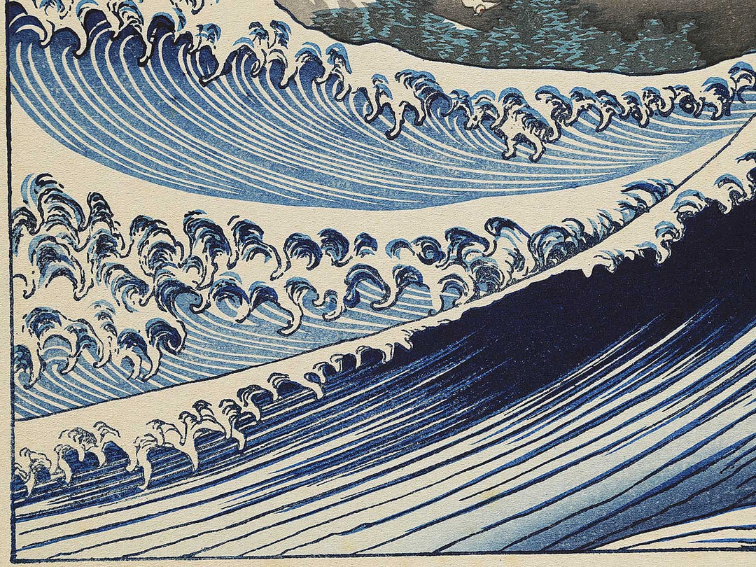 Kaijo no fuji from the series One Hundred Views of Mount Fuji by Katsushika Hokusai, (Medium print size) / BJ344-890