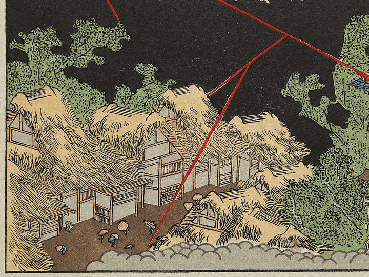 Fuji in a Thunderstorm from the series One Hundred Views of Mount Fuji by Katsushika Hokusai, (Medium print size) / BJ325-038