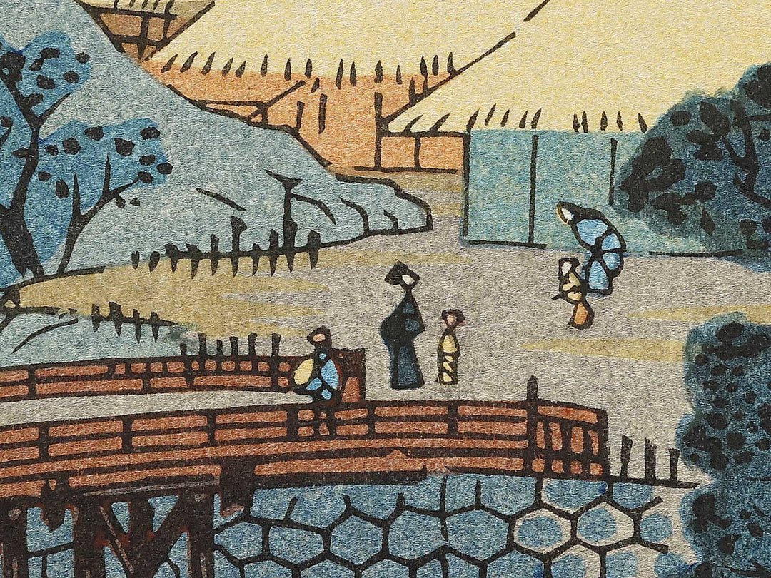 Iga Ueno from the series Famous Views of the Sixty-odd Provinces by Utagawa Hiroshige, (Large print size) / BJ334-390