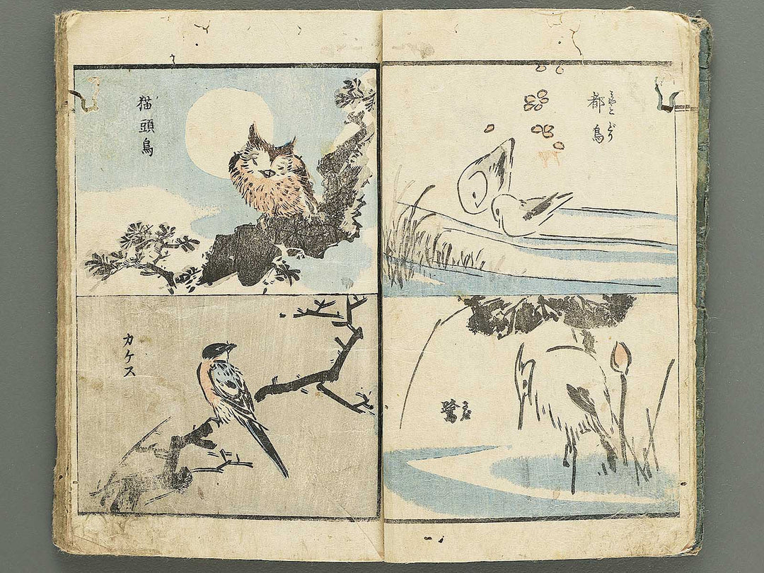 Yanagawa gafu (Kacho bu) by Yanagawa Shigenobu / BJ348-964