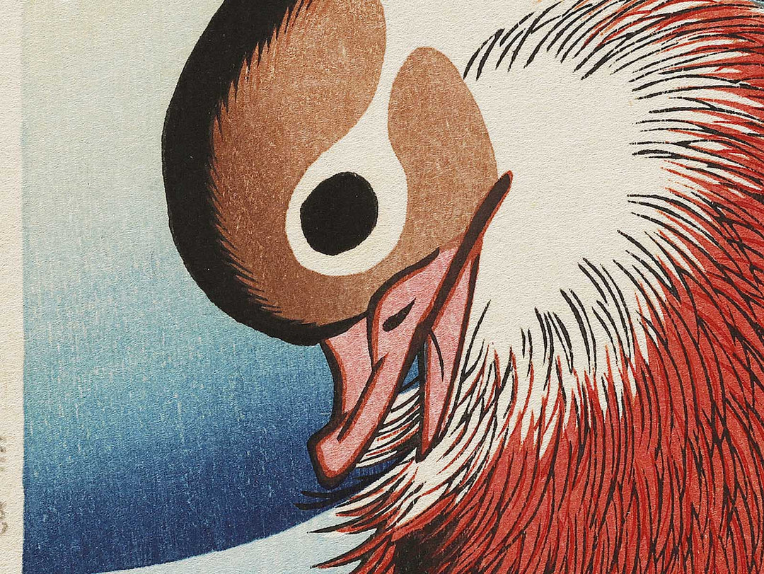 Mandarin duck  by Utagawa Hiroshige, (Medium print size) / BJ328-076