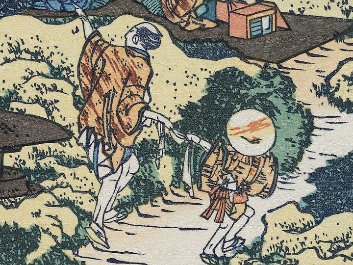 The Enza-no-natsu Pine Tree at Aoyama from the series Thirty-six Views of Mount Fuji by Katsushika Hokusai, (Medium print size) / BJ316-918