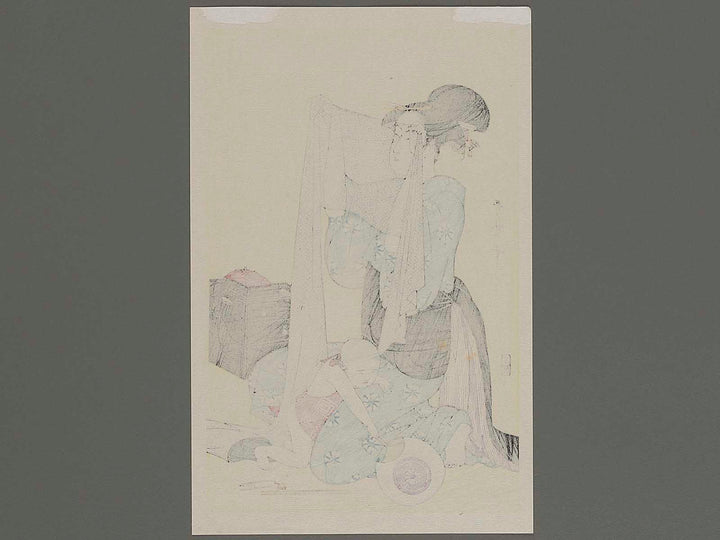 Harishigoto by Kitagawa Utamaro, (Medium print size) / BJ218-743