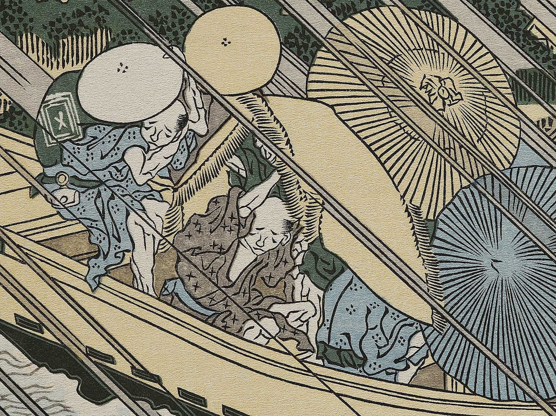 Sumida river in Musashi province from the series Shokoku meisho by Totoya Hokkei, (Medium print size) / BJ326-963