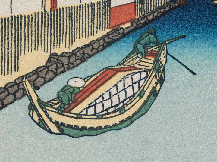 Nihonbashi Bridge in Edo from the series Thirty-six Views of Mount Fuji by Katsushika Hokusai, (Medium print size) / BJ277-627