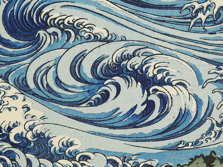 Whirlpools at Awa no Naruto from the series Hokusai manga by Katsushika Hokusai, (Medium print size) / BJ327-586