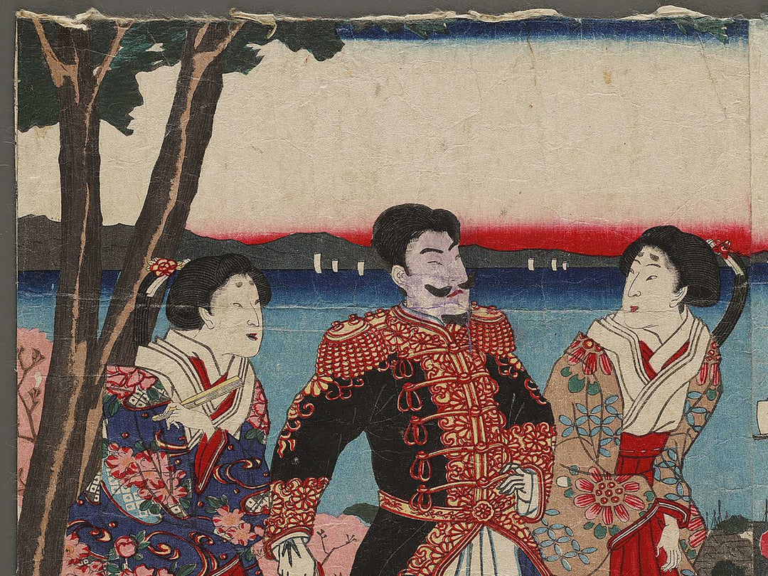 Shibakoenchi Maruyama goyuran no zu by Hachisuka Kuniaki / BJ340-991