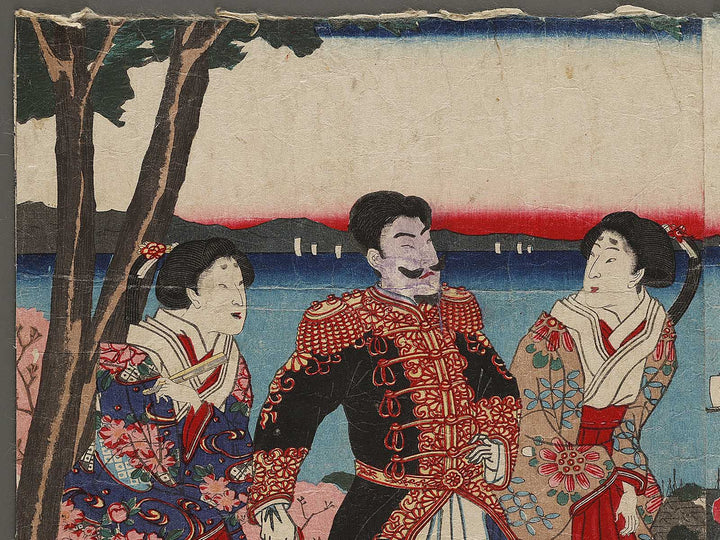 Shibakoenchi Maruyama goyuran no zu by Hachisuka Kuniaki / BJ340-991