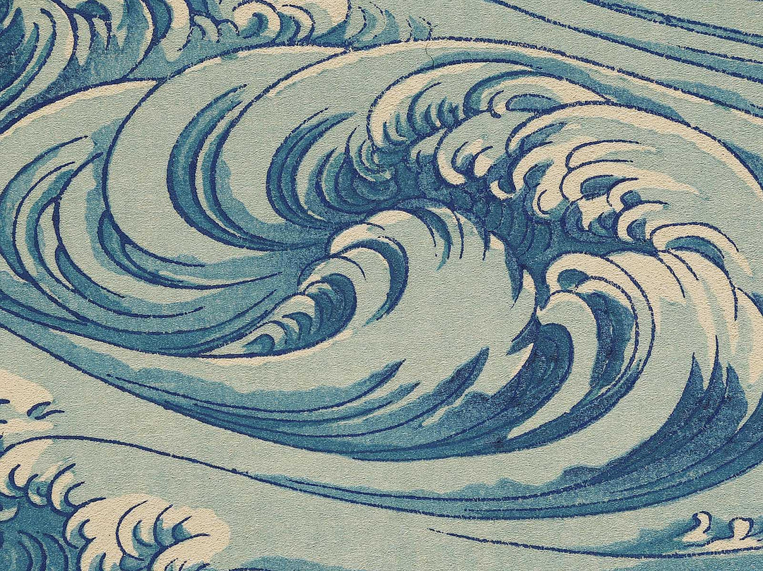 Whirlpools at Awa no Naruto from the series Hokusai manga by Katsushika Hokusai, (Medium print size) / BJ323-701