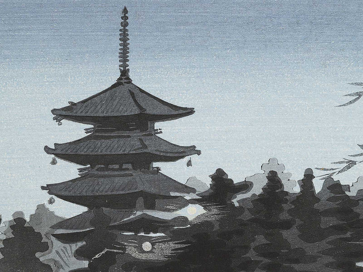 Nara no yoru from the series Seichi shiseki meisho by Tokuriki Tomikichiro, (Large print size) / BJ344-148