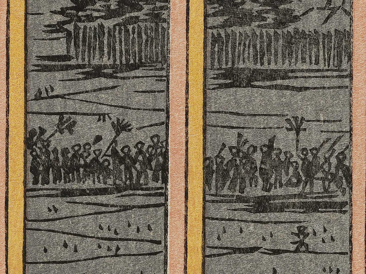Asakusa rice fields and Torinomachi Festival from the series One Hundred Famous Views of Edo by Utagawa Hiroshige, (Large print size) / BJ337-183