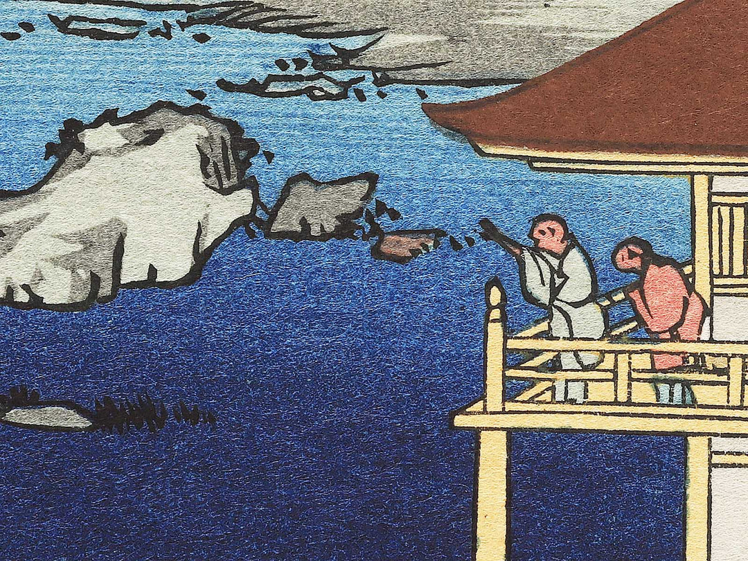 Kinkakuji from the series Kyoto meisho no uchi by Utagawa Hiroshige, (Medium print size) / BJ341-824