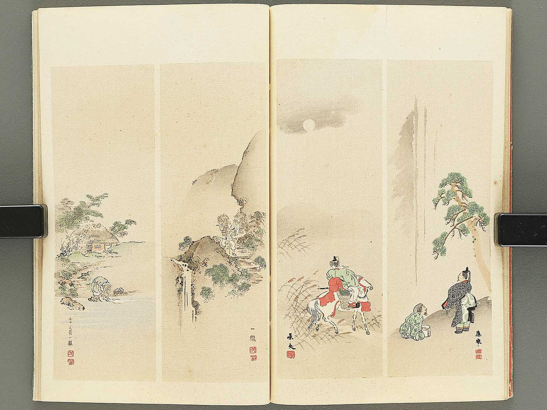 Shotaika jinbutsu gafu by Fukui Gessai, Maruyama Okyo, Matsumura Goshun, Kano Tanyu,  etc... / BJ353-850