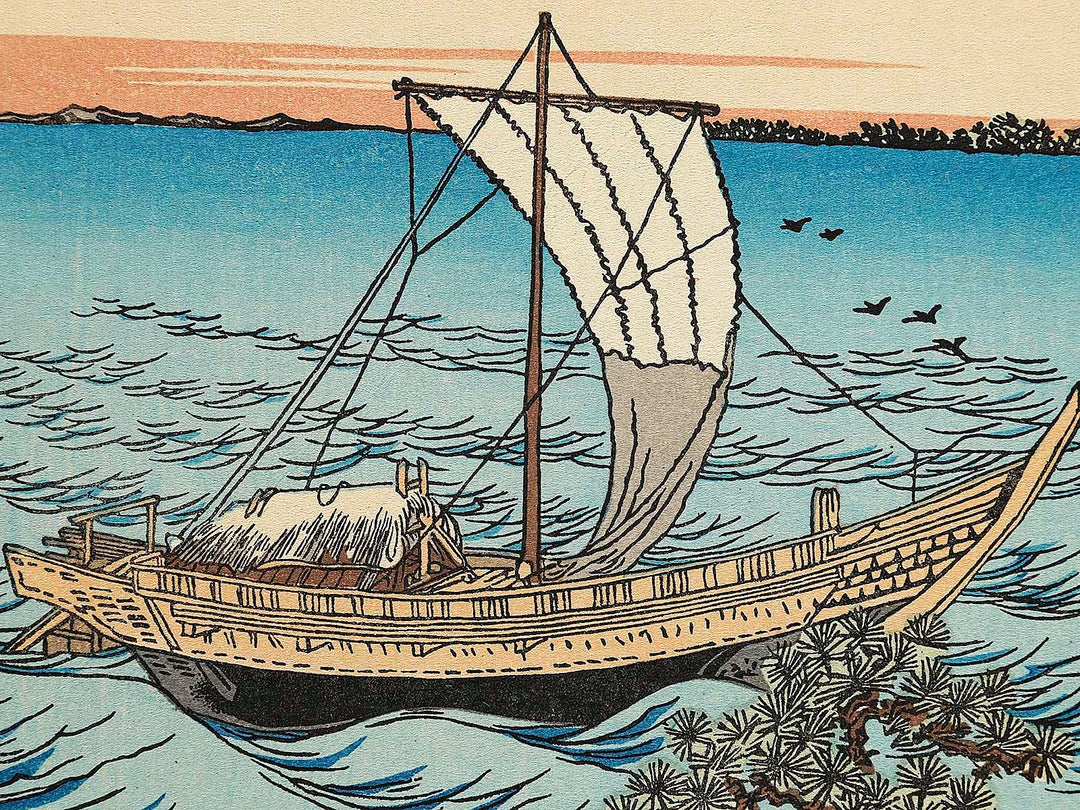 Suzaki no fuji from the series One Hundred Views of Mount Fuji by Katsushika Hokusai, (Medium print size) / BJ319-690