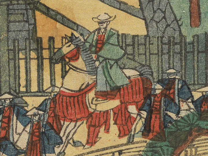 Fujisawa Yugyoji from the series Tokaido gojusantsugi no uchi by Utagawa Sadahide / BJ347-662