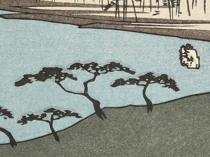 Amanohashidate in Kyoto Prefecture, from the series Honcho meisho by Utagawa Hiroshige, (Large print size) / BJ323-365