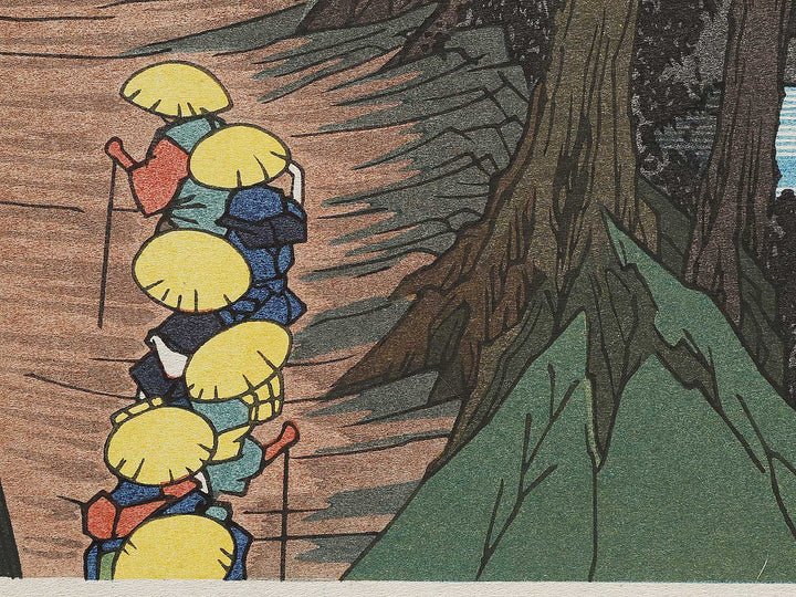 Mount Fuji from Satta from the series Honcho meisho by Utagawa Hiroshige, (Large print size) / BJ324-856