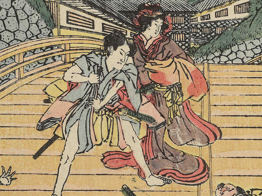 Sandanme from the series Ukie Chushingura by Utagawa Kuninao / BJ342-979