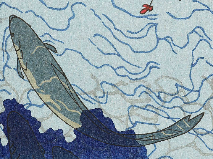 Hagi ni Nobori Ayu by Utagawa Kuniyoshi, (Small print size) / BJ350-294