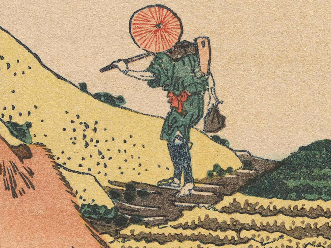 Shimomeguro from the series Thirty-six Views of Mount Fuji by Katsushika Hokusai, (Medium print size) / BJ280-287