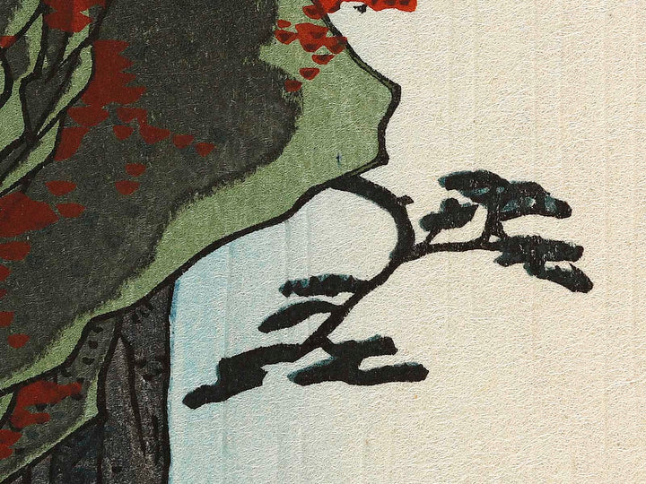 Yoro Waterfall  from the series Famous Views of the Sixty-odd Provinces by Utagawa Hiroshige, (Large print size) / BJ323-379