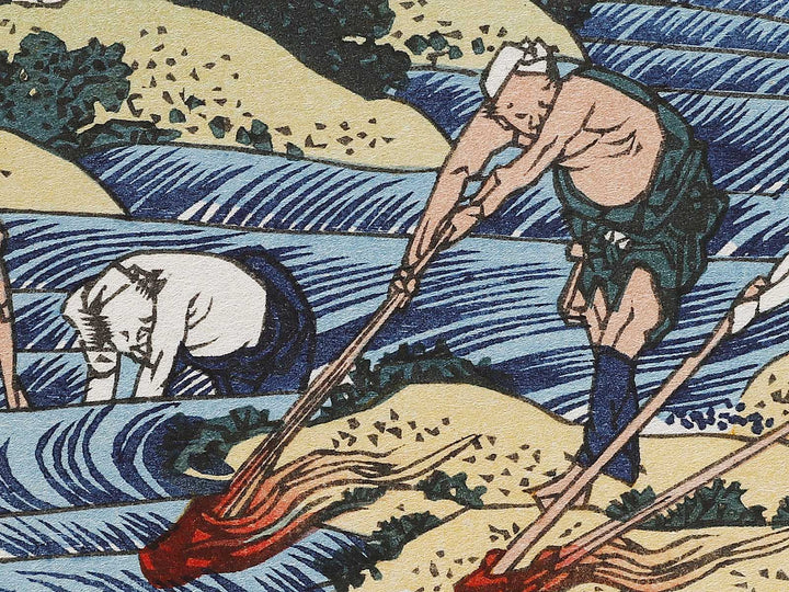 Fishing by Torchlight in Kai Province from the series Oceans of Wisdom by Katsushika Hokusai, (Small print size) / BJ322-875