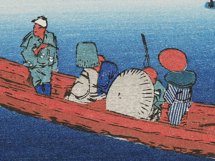 View of late spring at Massaki from the series Famous Places in the Eastern Capital by Utagawa Hiroshige, (Medium print size) / BJ341-761