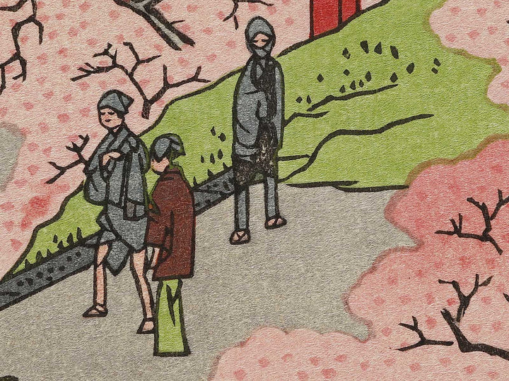 Kiyomizu Hall and Shinobazu Pond at Ueno from the series One Hundred Famous Views of Edo by Utagawa Hiroshige, (Large print size) / BJ336-987