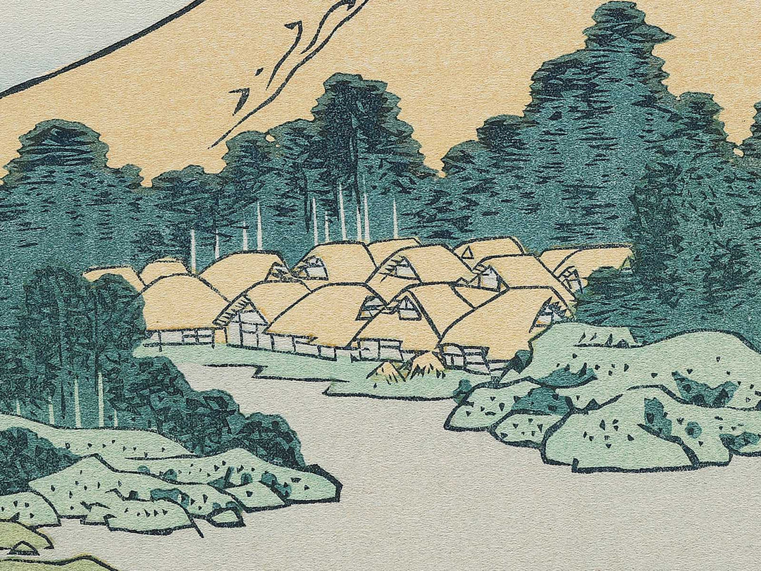 Reflection in the Surface of Lake Misaka in Kai Province from the series Thirty-six Views of Mount Fuji by Katsushika Hokusai, (Medium print size) / BJ303-989