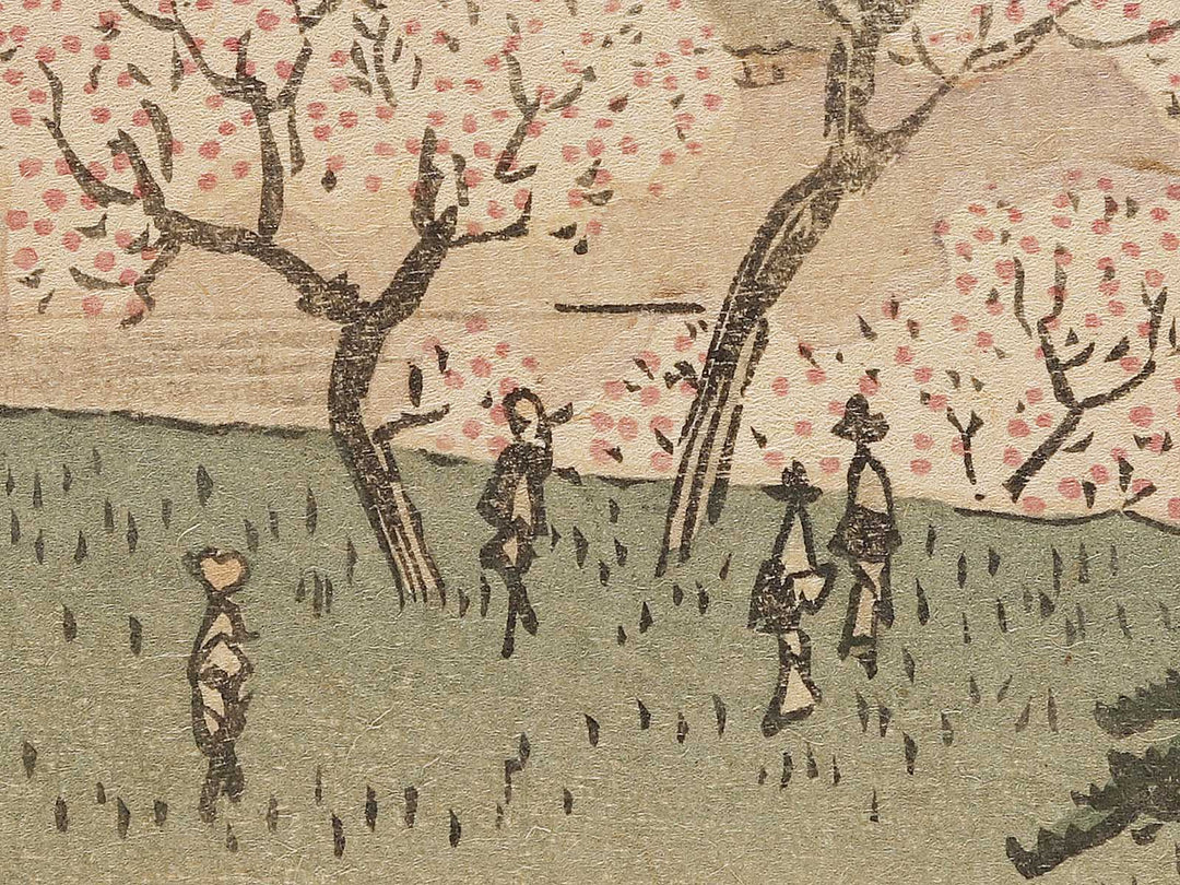 Gotenyama no hana zakari  from the series Ehon edo miyage by Utagawa Hiroshige, (Large print size) / BJ332-416