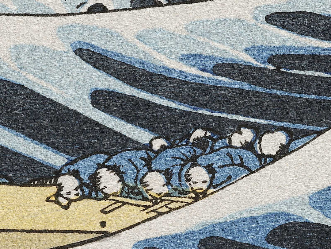 Under the Wave off Kanagawa , also known as The Great Wave off Kanagawa from the series Thirty-six Views of Mount Fuji by Katsushika Hokusai, (Medium print size) / BJ326-382