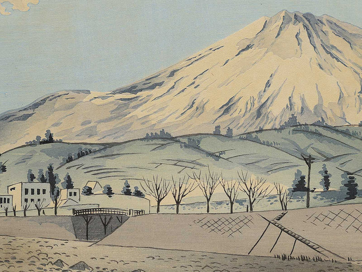Suruga Fujimibashi from the series Fuji sanjurokkei no uchi by Tokuriki Tomikichiro, (Large print size) / BJ346-031