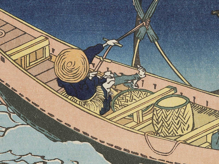The Tonegawa River in Shimosa Province from the series Oceans of Wisdom by Katsushika Hokusai, (Small print size) / BJ336-560
