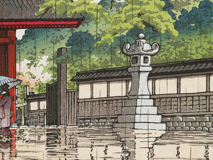 Harusame gokokuji by Kawase Hasui, (Large print size) / BJ331-261