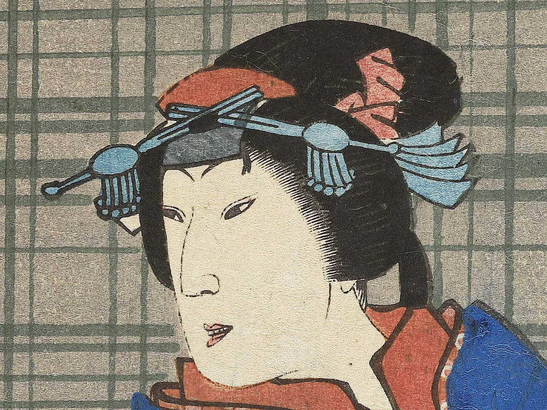 Musume Itohagi Miyamoto Musashi from the series Katakiuchi Ganryujima by Utagawa Yoshitaki / BJ346-878