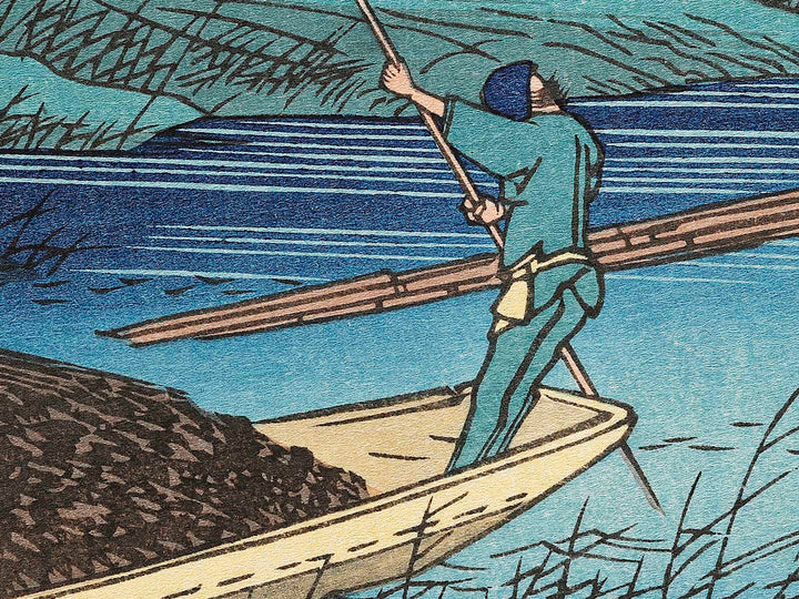 Seba from the series The Sixty-nine Stations of the Kiso Kaido by Utagawa Hiroshige, (Large print size) / BJ323-204