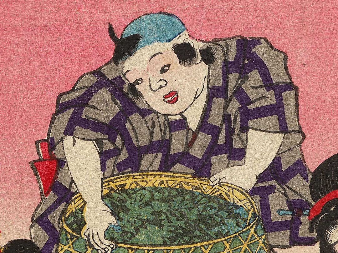 Kaiko yashinai gusa by Utagawa Kunisada II / BJ301-371