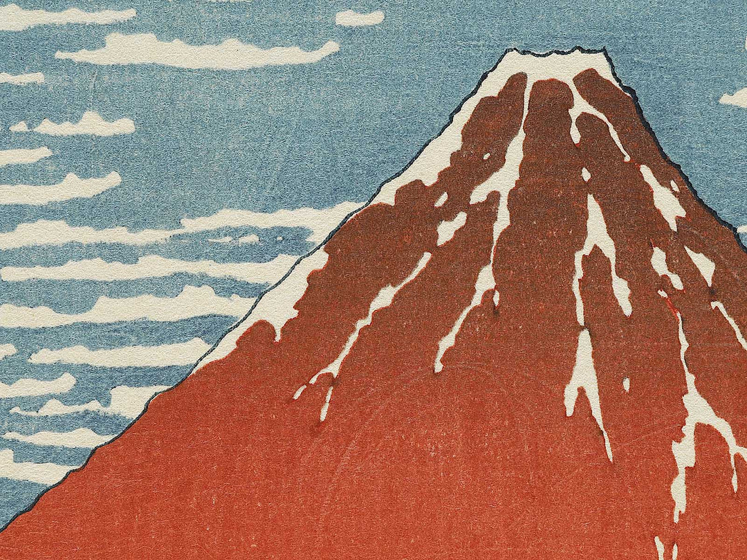 South Wind, Clear Sky from the series Thirty-six Views of Mount Fuji by Katsushika Hokusai, (Small print size) / BJ302-722