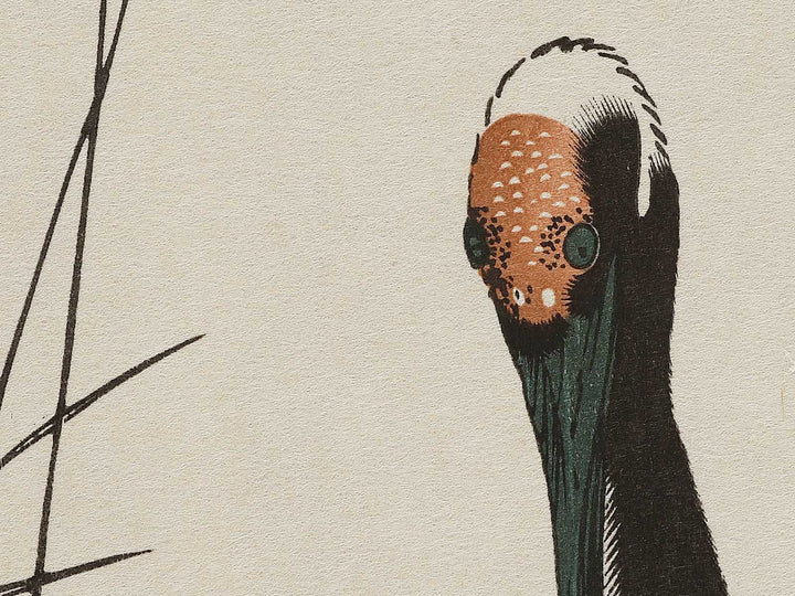 Nami ni tsuru by Utagawa Hiroshige, (Medium print size) / BJ328-202