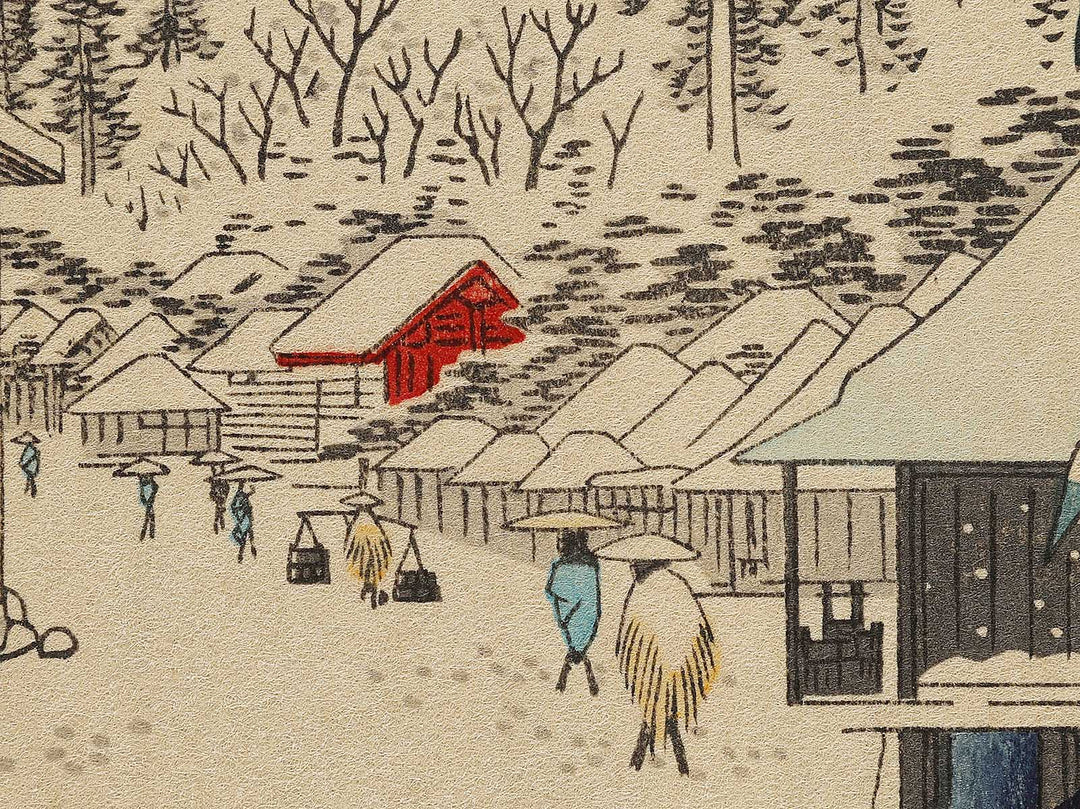 Yabu Lane Below Atago from the series One Hundred Famous Views of Edo by Utagawa Hiroshige, (Large print size) / BJ328-265