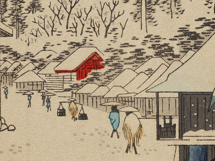 Yabu Lane Below Atago from the series One Hundred Famous Views of Edo by Utagawa Hiroshige, (Large print size) / BJ328-265