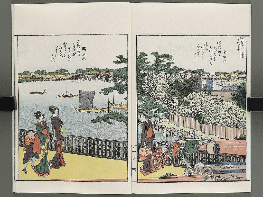 Ehon sumidagawa ryogan ichiran (Jo) by Katsushika Hokusai / BJ341-152